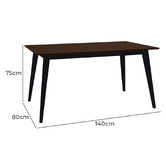 Exquisite Living 4 Seater Neena Dining Table &amp; Chair Set