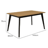 Exquisite Living 4 Seater Neena Dining Table &amp; Chair Set