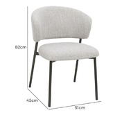 Exquisite Living 4 Seater Cyrilla Dining Table &amp; Chair Set