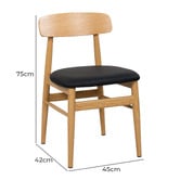 Exquisite Living Kim Faux Leather Dining Chairs