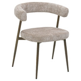 Exquisite Living 4 Seater Giselle Travertine-Look Dining Table &amp; Chair Set