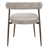 Exquisite Living 4 Seater Giselle Travertine-Look Dining Table &amp; Chair Set