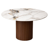 Exquisite Living 4 Seater Emma Sintered Stone Dining Table &amp; Chair Set