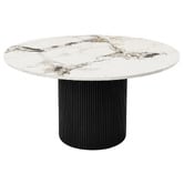 Exquisite Living 4 Seater Zarina Sintered Stone Dining Table &amp; Chair Set