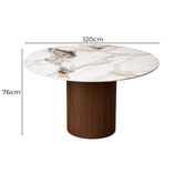 Exquisite Living 4 Seater Emma Sintered Stone Dining Table &amp; Chair Set