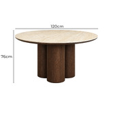 Exquisite Living 4 Seater Giselle Travertine-Look Dining Table &amp; Chair Set