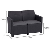 Keter 4 Seater Claire Outdoor Lounge Set
