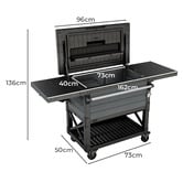 Keter Patio Outdoor Cooler &amp; Beverage Cart