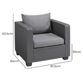 Keter 5 Seater Salta Outdoor Lounge Set