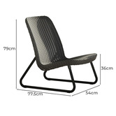 Keter Rio Outdoor 2 Person Lounge Set