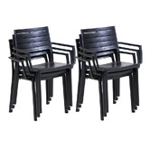 Keter Metaline Outdoor Dining Chairs
