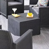 Keter Claire Outdoor Storage Coffee Table