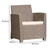 Keter 2 Seater Mia Outdoor Lounge Set