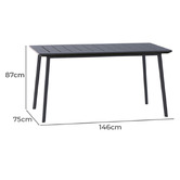 Keter Metaline Outdoor Dining Table