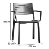 Keter Metaline Outdoor Dining Chairs