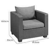 Keter 4 Seater Salta Outdoor Lounge Set