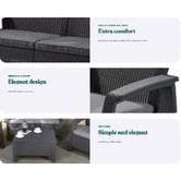 Keter 5 Seater Corfu Outdoor Lounge Set