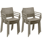 Keter Metaline Outdoor Dining Chairs