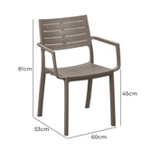 Keter Metaline Outdoor Dining Chairs