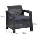 Keter Corfu Outdoor Armchair