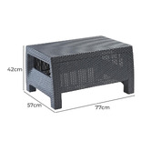 Keter Corfu Outdoor Coffee Table with Storage