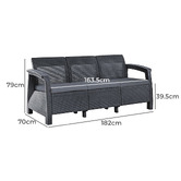 Keter 5 Seater Corfu Outdoor Lounge Set