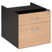 Cooper Furniture Fixed Pedestal with 1 Drawer / 1 File Filling Cabinet
