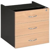 Whitfield Work 3 Drawer Desk‑Mounted Pedestal