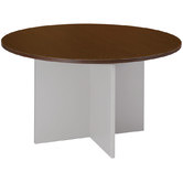 Cooper Furniture Meeting Table Top and Cross Base in Wenge / Silver