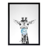 Alcove Studio George Giraffe Framed Printed Wall Art