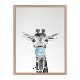 Alcove Studio George Giraffe Framed Printed Wall Art