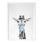 Alcove Studio George Giraffe Framed Printed Wall Art