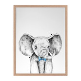 Alcove Studio Errol Elephant Framed Printed Wall Art