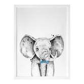Alcove Studio Errol Elephant Framed Printed Wall Art