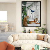 Alcove Studio Big Cat Club Canvas Wall Art