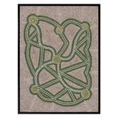 Alcove Studio Green Ngapa Jukurrpa III Framed Canvas Wall Art