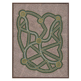 Alcove Studio Green Ngapa Jukurrpa III Framed Canvas Wall Art