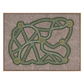Alcove Studio Green Ngapa Jukurrpa III Framed Canvas Wall Art