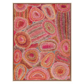 Alcove Studio Red Ngapa Jukurrpa IV Framed Canvas Wall Art