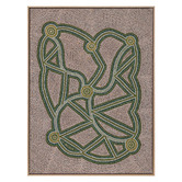 Alcove Studio Green Ngapa Jukurrpa III Framed Canvas Wall Art