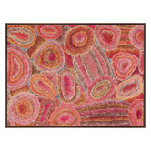 Alcove Studio Red Ngapa Jukurrpa IV Framed Canvas Wall Art