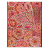 Alcove Studio Red Ngapa Jukurrpa IV Framed Canvas Wall Art