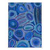 Alcove Studio Blue Ngapa Jukurrpa IV Framed Canvas Wall Art