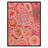 Alcove Studio Red Ngapa Jukurrpa IV Framed Canvas Wall Art