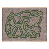 Alcove Studio Green Ngapa Jukurrpa III Framed Canvas Wall Art