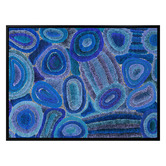 Alcove Studio Blue Ngapa Jukurrpa IV Framed Canvas Wall Art