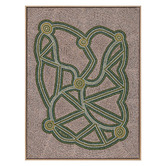 Alcove Studio Green Ngapa Jukurrpa III Framed Canvas Wall Art