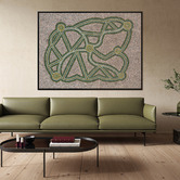 Alcove Studio Green Ngapa Jukurrpa III Framed Canvas Wall Art