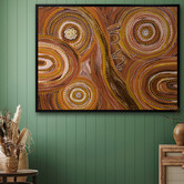 Alcove Studio Ngurrbul Dark Canvas Wall Art