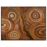 Alcove Studio Ngurrbul Dark Canvas Wall Art